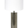 Lámpara blanca de mesa plateada-8419ZW