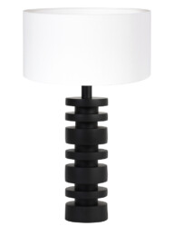 Lámpara de mesa con pantalla de lino-8438ZW