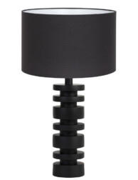 Lámpara de mesa negra discos-8441ZW