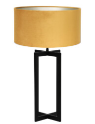 Lámpara de mesa moderna con pantalla ocre-8451ZW