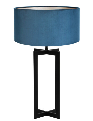 Lámpara moderna de terciopelo azul-8456ZW