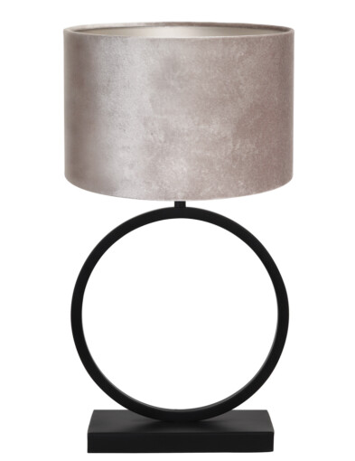 Lámpara de mesa esfera en gris-8479ZW