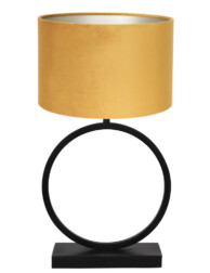Lámpara de mesa circular ocre-8481ZW