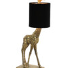 Lámpara jirafa con pantalla negra-2923BR