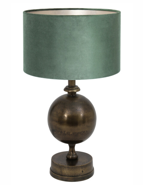 Lámpara de mesa verde bronce-7001BR