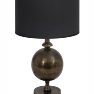 Lámpara bronce con pantalla negra-7003BR