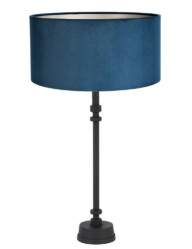 Lámpara de sobremesa azul negra-7044ZW
