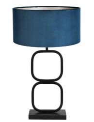 Lámpara de mesa azul geométrica-7077ZW