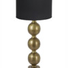 Lámpara de mesa clásica con pantalla negra-8347GO