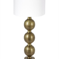 Lámpara de mesa clásica blanca-8349GO