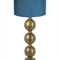 Lámpara de mesa terciopelo azul-8351GO