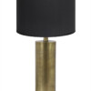 Lámpara dorada con pantalla negra-8417BR