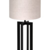 Lámpara de mesa moderna negra y beige-8462ZW