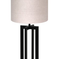 Lámpara de mesa moderna negra y beige-8462ZW