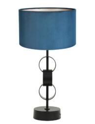 Lámpara de mesa azul cadena-8499ZW
