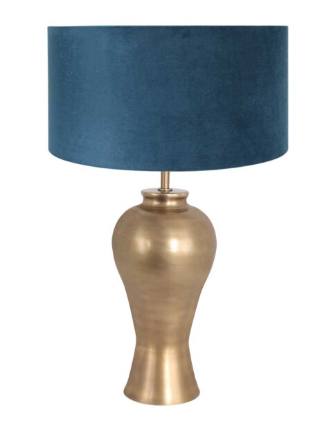 lampara-bronce-terciopelo-azul-7306BR