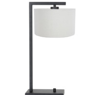 lampara-moderna-negra-pantalla-crema-7120ZW