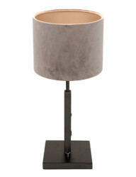 lampara-mesa-gris-terciopelo-8163ZW