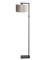 lampara-de-pie-diseño-terciopelo-gris-8220ZW