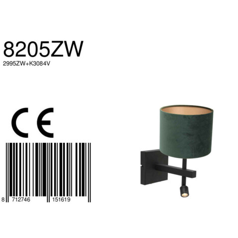 aplique-pared-negro-steinhauer-stang-verde-y-negro-8205zw-6