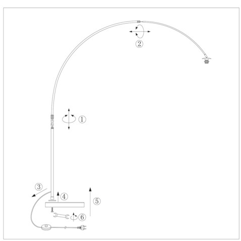 lampara-arqueada-sin-pantalla-steinhauer-sparkled-light-blanco-7268w-7