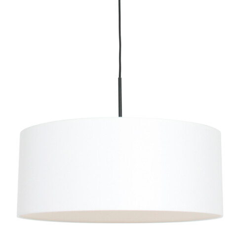 lampara-colgante/-pantalla-blanca-steinhauer-sparkled-light-transparente-y-plateado-8151zw