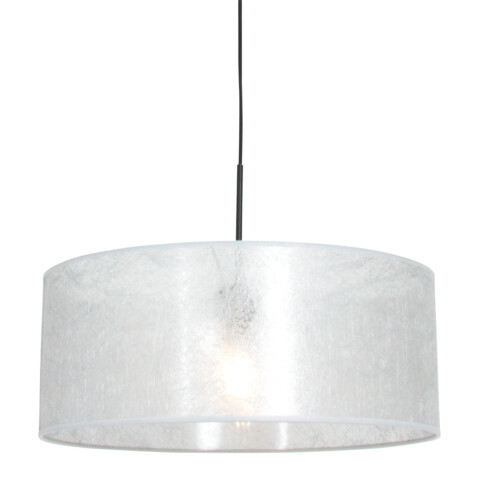 lampara-colgante-pantalla-plata-steinhauer-sparkled-light-blanco-8153zw