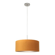 lampara-colgante-pantalla-redonda-steinhauer-sparkled-light-dorado-y-acero-8150st-1