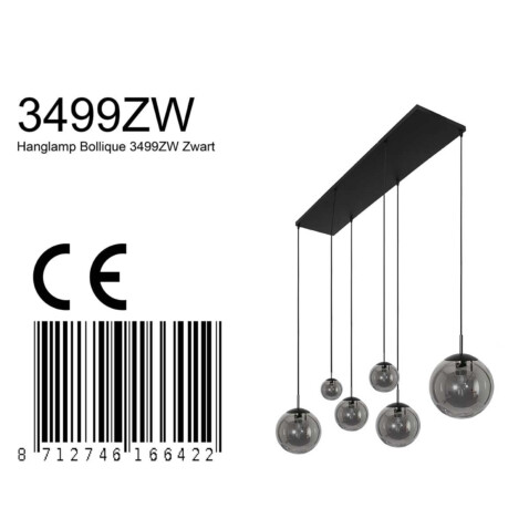 lampara-colgante-seis-luces-steinhauer-bollique-vidrioahumado-y-negro-3499zw-6