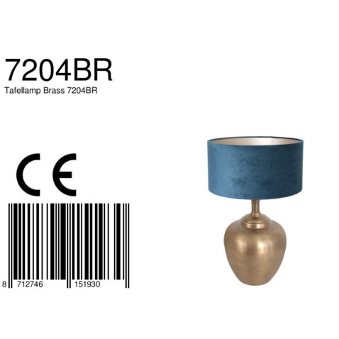 lampara-de-mesa-azul-steinhauer-brass-bronce-7204br-7