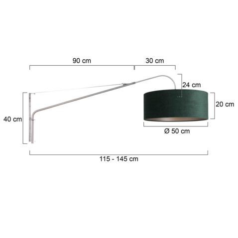 lampara-de-pared-extensible-steinhauer-elegant-classy-blanco-y-negro-8130st-6