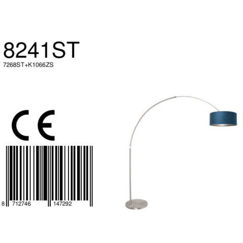 lampara-de-pie-azul-steinhauer-sparkled-light-transparente-8241st-6