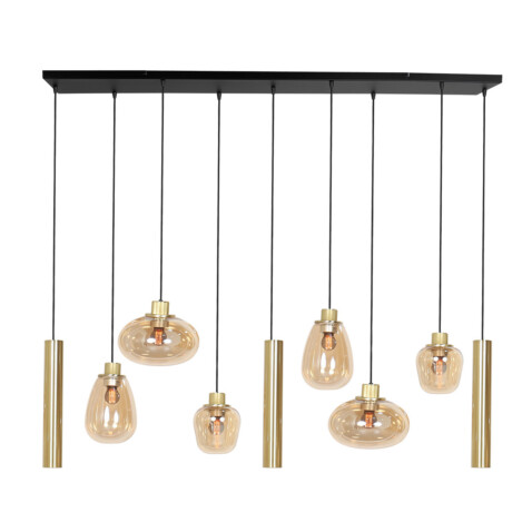 lampara-de-techo-dorada-con-seis-bombillas-de-estilo-moderno-steinhauer-reflexion-laton-y-negro-3797me-1