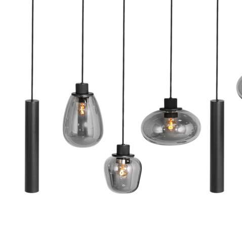 lampara-de-techo-negra-con-seis-bombillas-de-estilo-moderno-steinhauer-reflexion-vidrioahumado-y-negro-3796zw-2
