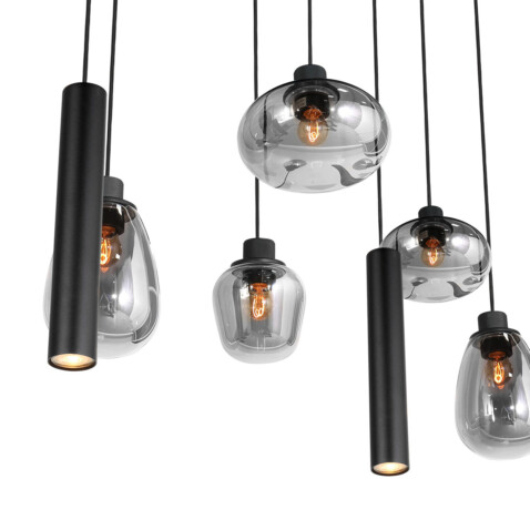 lampara-de-techo-negra-con-seis-bombillas-de-estilo-moderno-steinhauer-reflexion-vidrioahumado-y-negro-3796zw-4