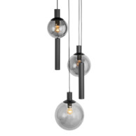 lampara-de-techo-triple-moderna-en-negro-con-bombillas-redondas-steinhauer-bollique-vidrioahumado-y-negro-3800zw