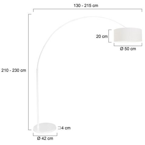 lampara-pie-blanca-steinhauer-sparkled-light-blanco-7169w-6