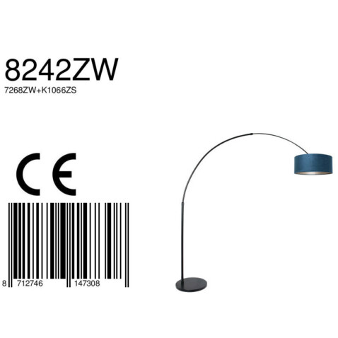 lampara-pie-pantalla-azul-steinhauer-sparkled-light-acero-8242zw-6