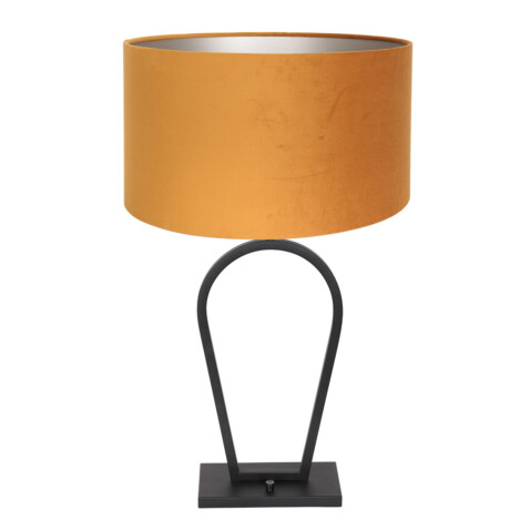 lampara-sobremesa-pantalla-dorada-steinhauer-stang-dorado-y-negro-3506zw