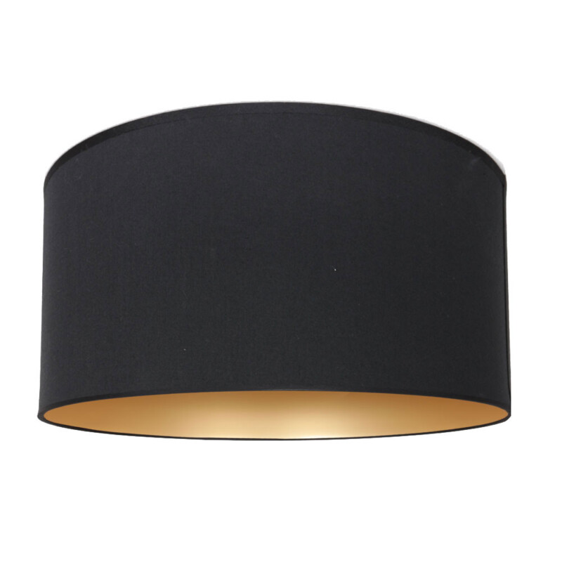 Pantalla de lámpara de tela negra moderna Anne Light & Home - Imagen 2