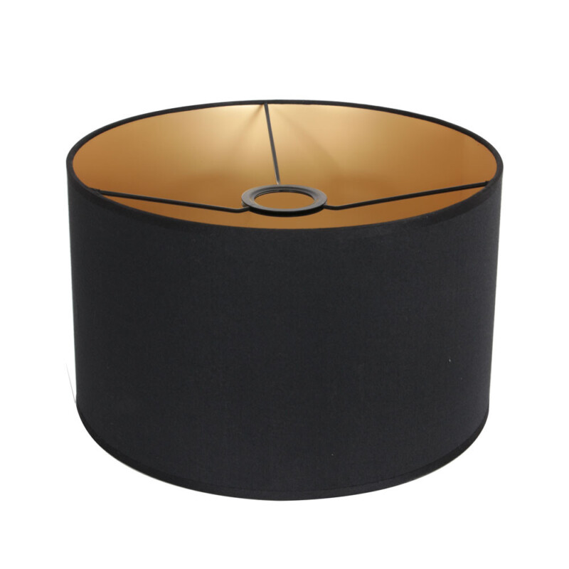 Pantalla de lámpara de tela negra moderna Anne Light & Home - Imagen 4