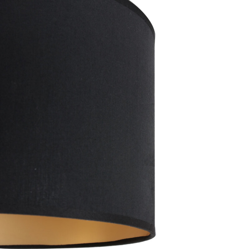 Pantalla de lámpara de tela negra moderna Anne Light & Home - Imagen 5