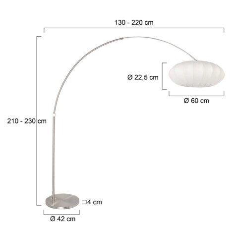 lampara-de-pie-curva-con-estructura-metalica-y-tulipa-blanca-steinhauer-sparkled-light-acero-y-blanco-3806st-6