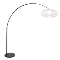 lampara-de-pie-curva-en-negro-con-tulipa-blanca-steinhauer-sparkled-light-blanco-y-negro-3807zw-1