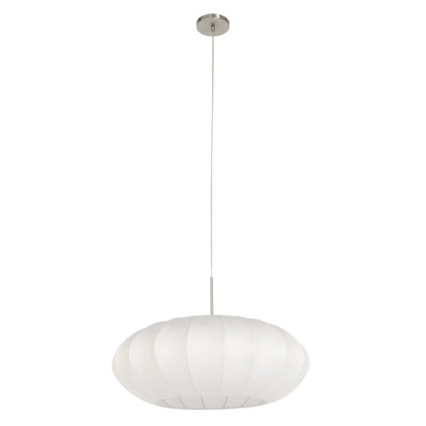lampara-de-techo-con-tulipa-blanca-steinhauer-sparkled-light-acero-y-blanco-3808st-1