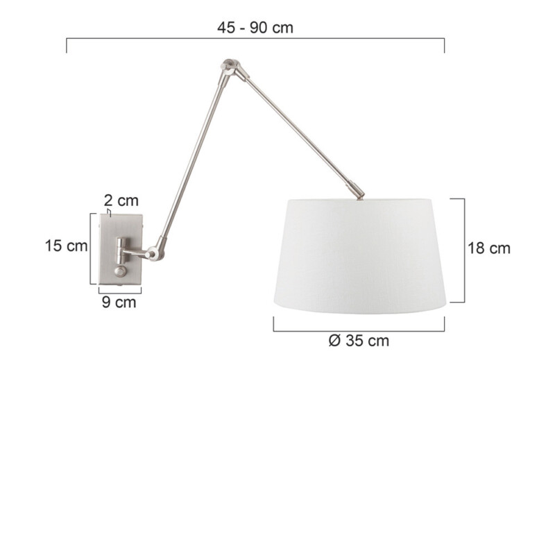 Aplique ajustable blanco Steinhauer Gramineus - Imagen 6