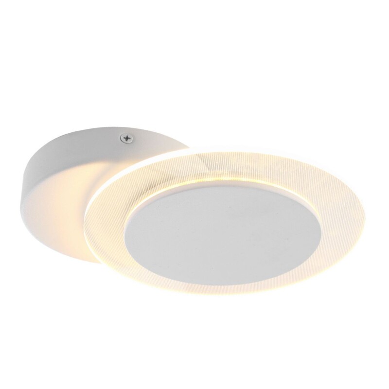 Aplique de pared moderno de metal y plástico blanco Steinhauer Lido - Imagen 14