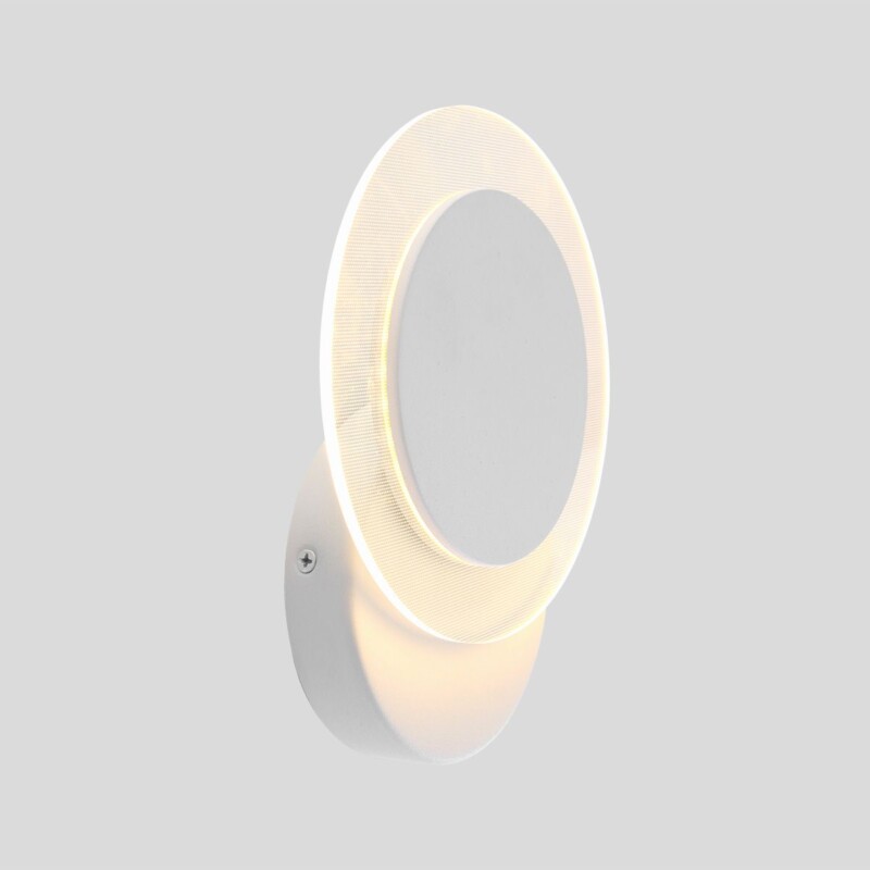 Aplique de pared moderno de metal y plástico blanco Steinhauer Lido - Imagen 19