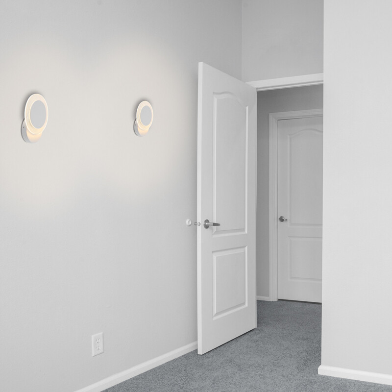 Aplique de pared moderno de metal y plástico blanco Steinhauer Lido - Imagen 3