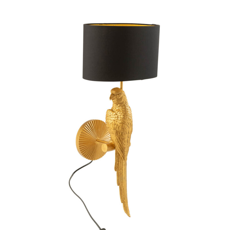 Aplique clásico de loro dorado con negro Jolipa Bird Poly - Imagen 2